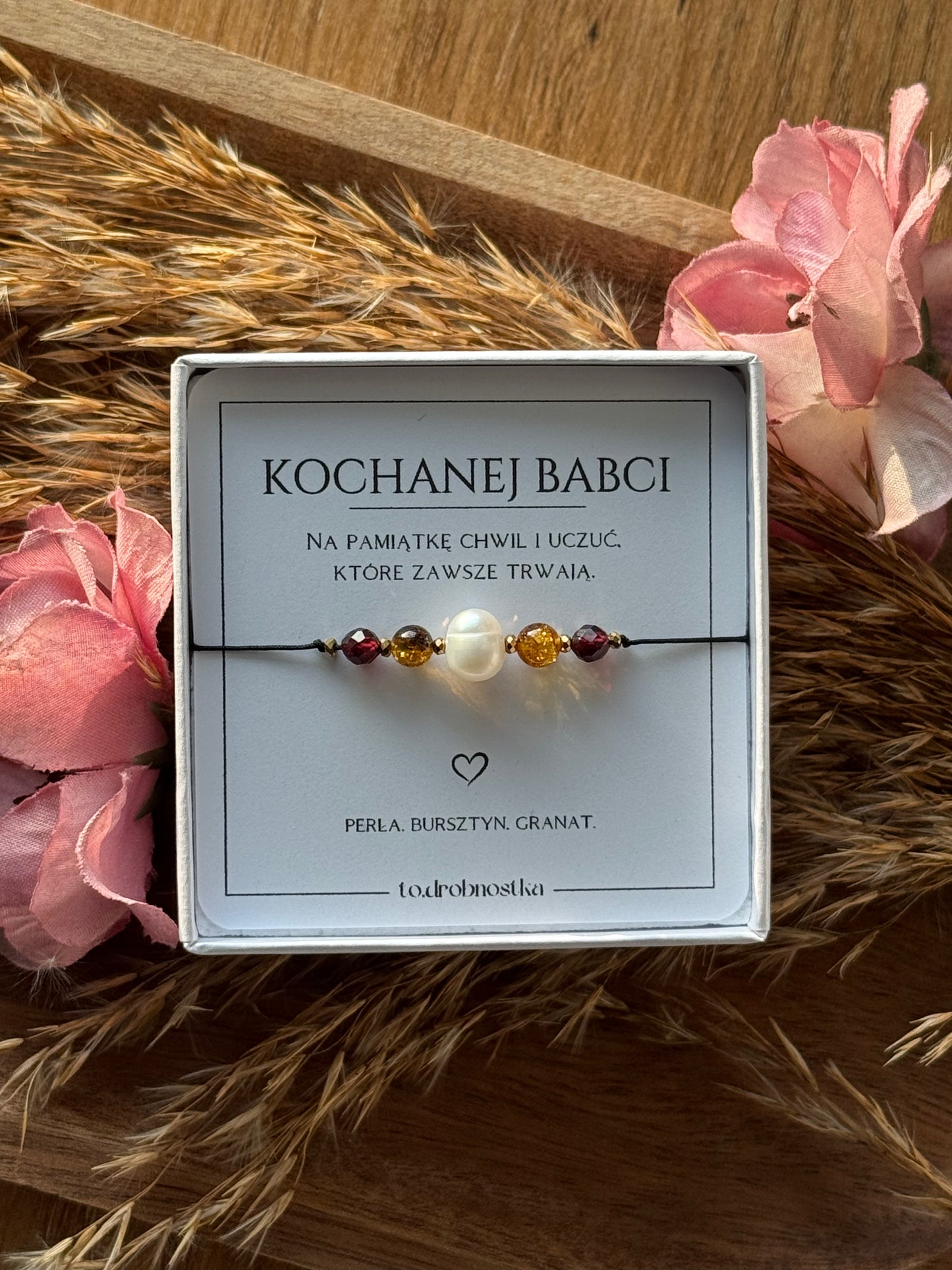 Bransoletka dla Babci "AMBER"