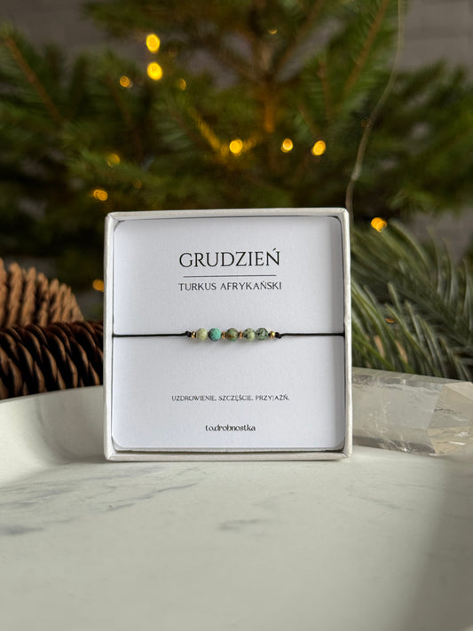 Grudzień- Turkus afrykański
