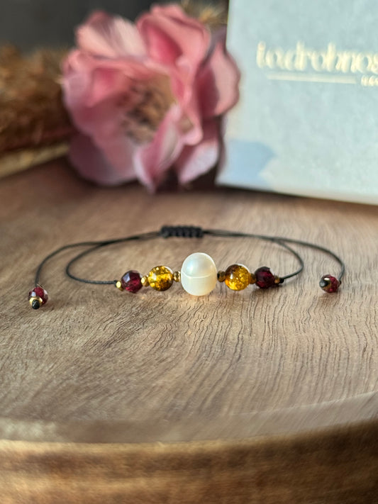 Bransoletka dla Babci "AMBER"