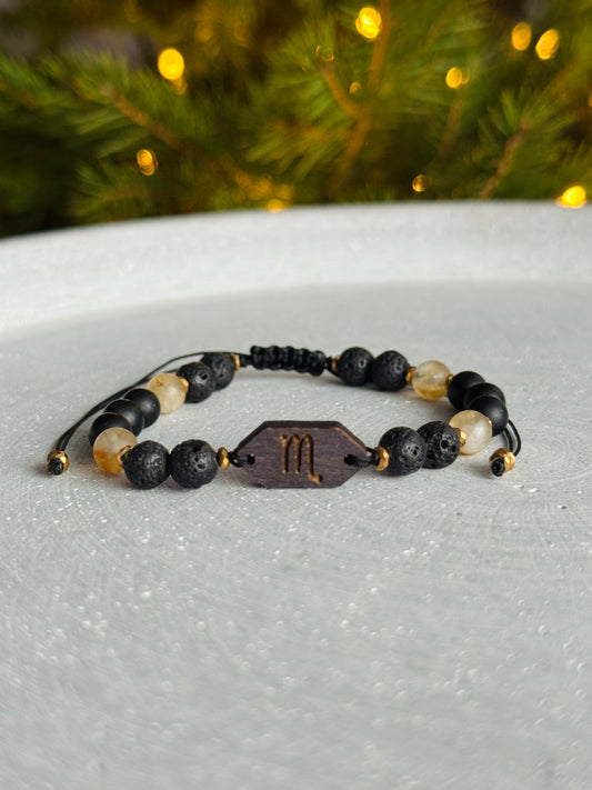 Bransoletka zodiakalna męska SKORPION