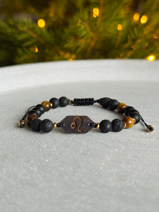 Bransoletka zodiakalna męska LEW